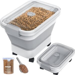Collapsible Pet Food Storage Container